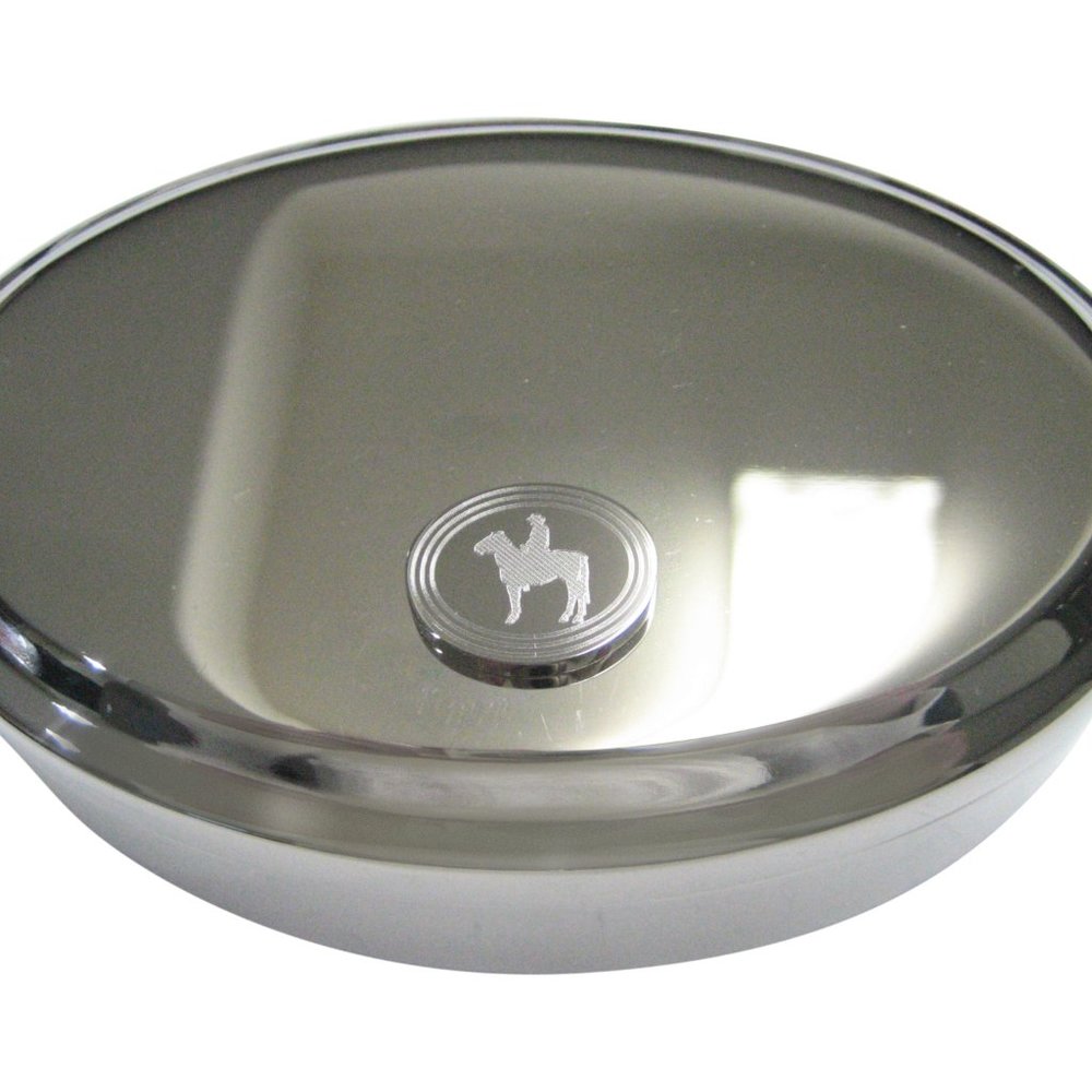 Oval Cowboy Oval Trinket Jewelry Box